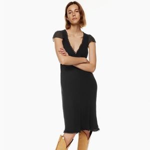 Aritzia Wilfred Camelot Dress Black XS